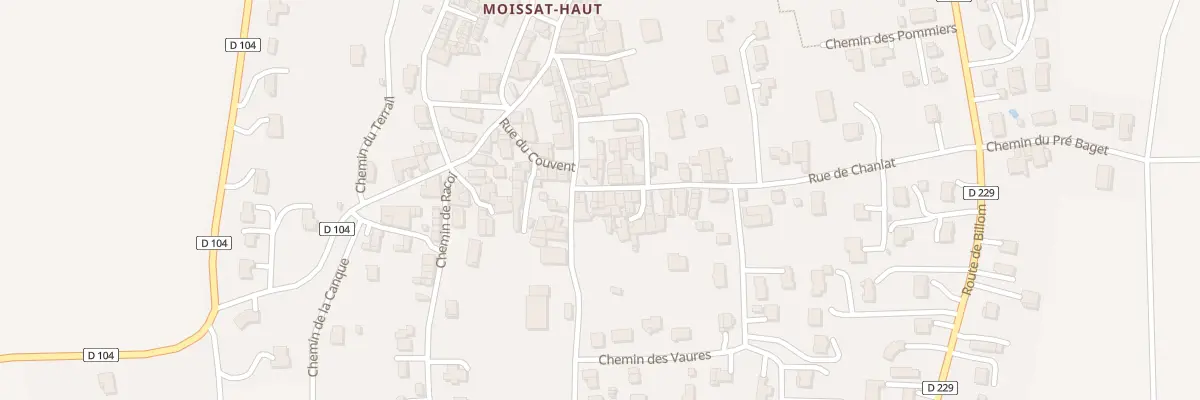 Plan du 5116 Rue de Chanlat à Moissat