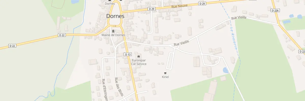 Plan du 3 Rue Vieille à Dornes