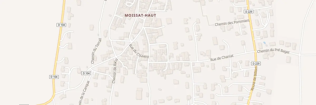 Plan du 5104 Rue de Chanlat à Moissat