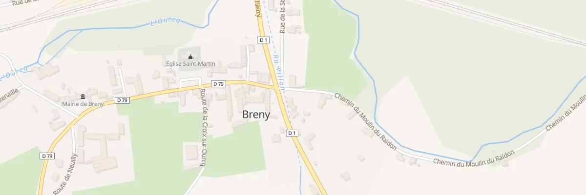Plan du 1 Rte de Château-thierry à Breny