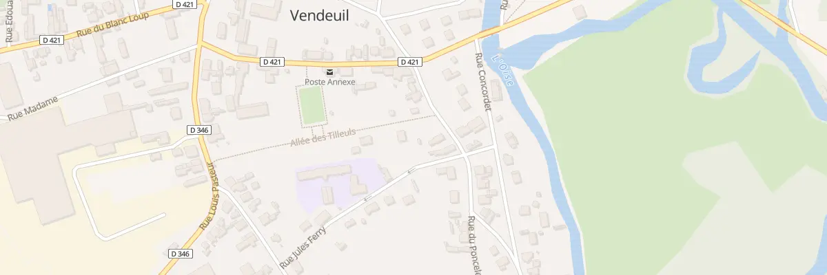 Plan du 8 Rue du Poncelet à Vendeuil