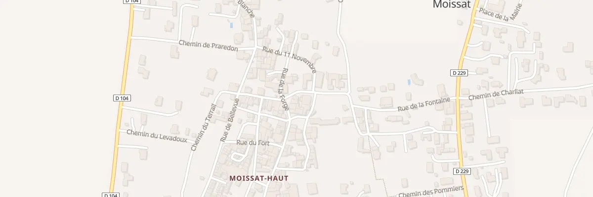Plan du 5289 Rue Francois Huguet à Moissat
