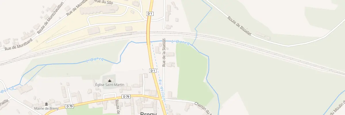 Plan du 6 Rue de la Station à Breny