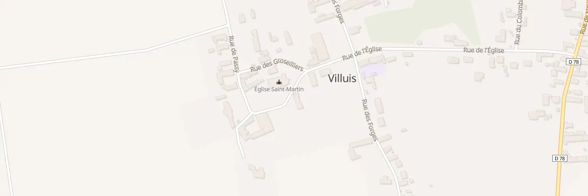 Plan du 10 Rue de l’Eglise à Villuis