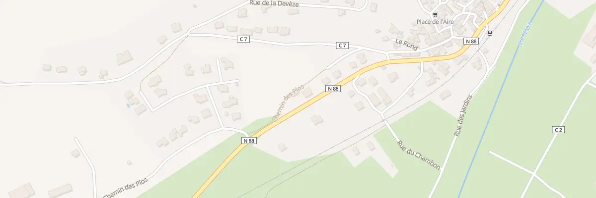 Plan du 730 Rte Nationale 88 à Esclanèdes