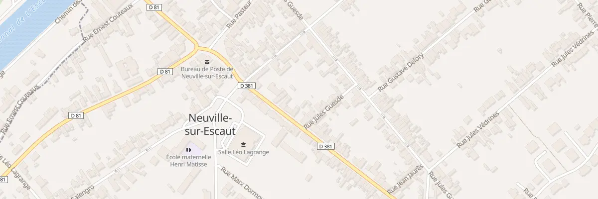 Plan du 25 Rue Jean Jaurès à Neuville-sur-Escaut