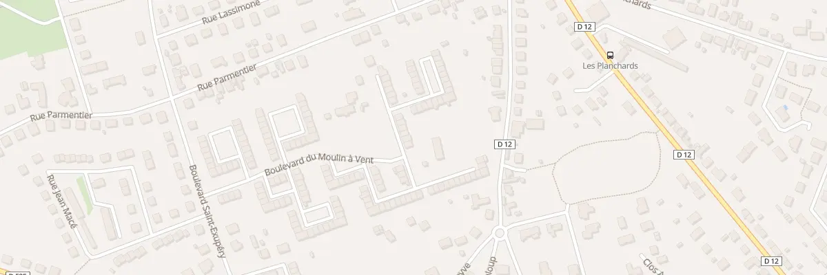 Plan du 89 Bd du Moulin à Vent à Yzeure