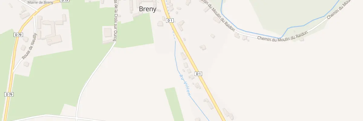 Plan du 16 Rte de Château-thierry à Breny