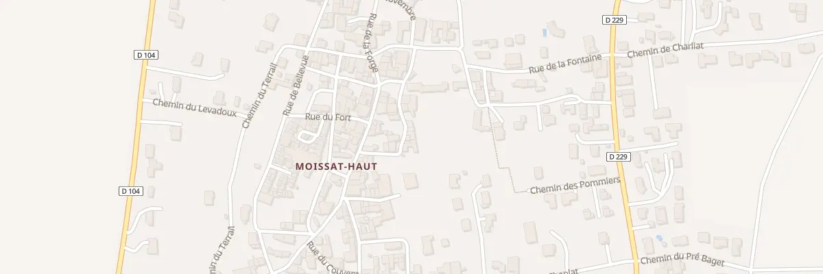 Plan du 5 Rue du Château à Moissat