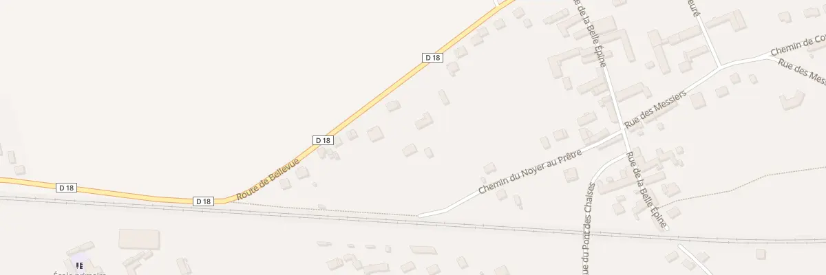 Plan du 198 Rte de Bellevue à Hermé