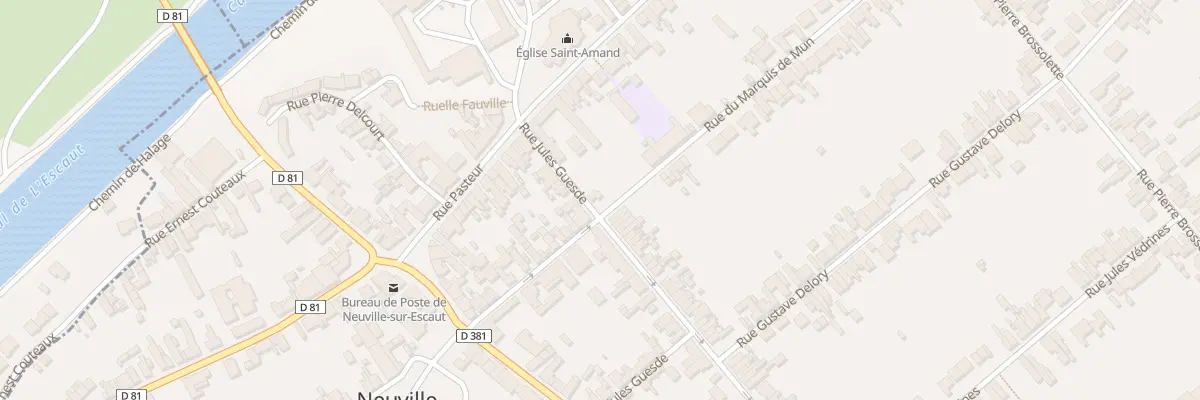 Plan du 1 Rue Jules Guesde à Neuville-sur-Escaut