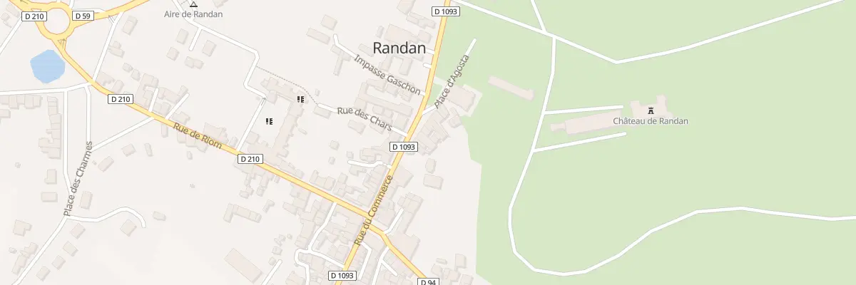 Plan du 36 Rue du Commerce à Randan