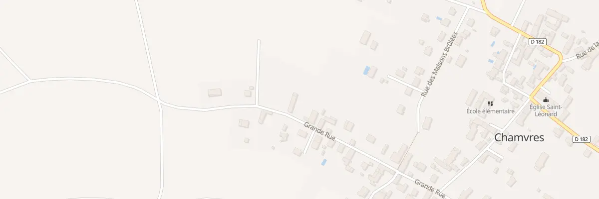 Plan du 28 Gr Grande Rue à Chamvres