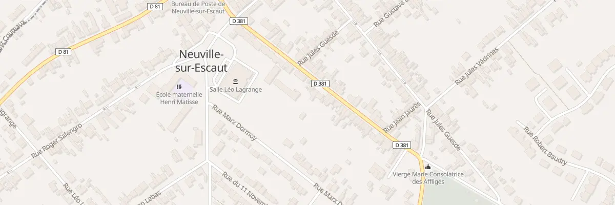 Plan du 20 Rue Jean Jaurès à Neuville-sur-Escaut