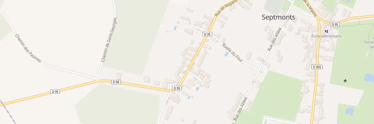 Plan du 36 Rue de Noyant à Septmonts
