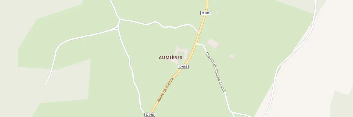Plan du 5002 Aumieres à Hures-la-Parade