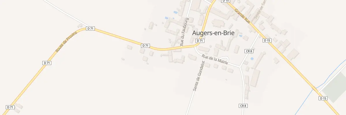 Plan du 6 Rte de Provins à Augers-en-Brie