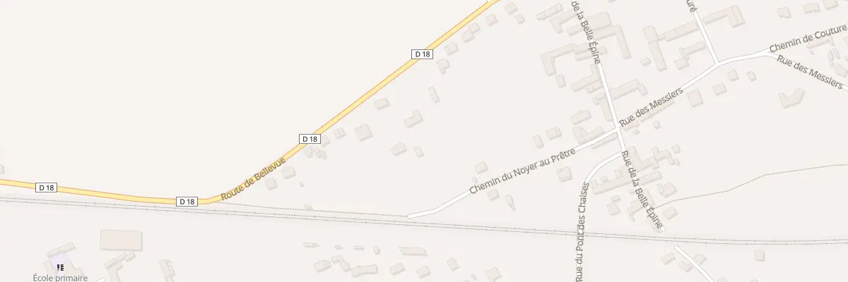 Plan du 240 Rte de Bellevue à Hermé