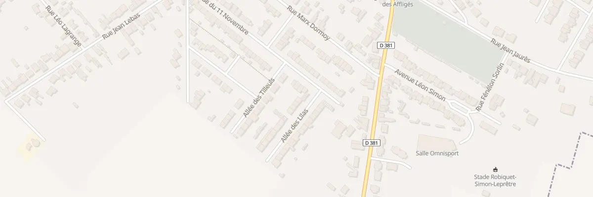 Plan du 2 All des Lilas à Neuville-sur-Escaut