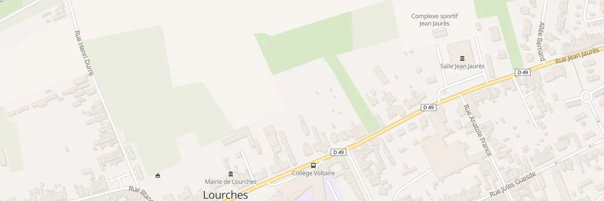 Plan du 805 Rue Jean Jaurès à Lourches