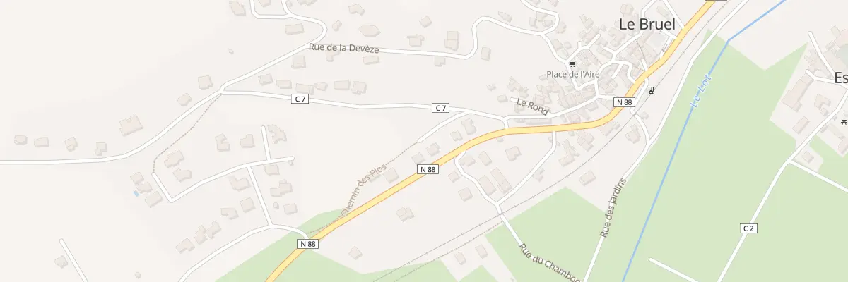 Plan du 5153 Rte Nationale 88 à Esclanèdes
