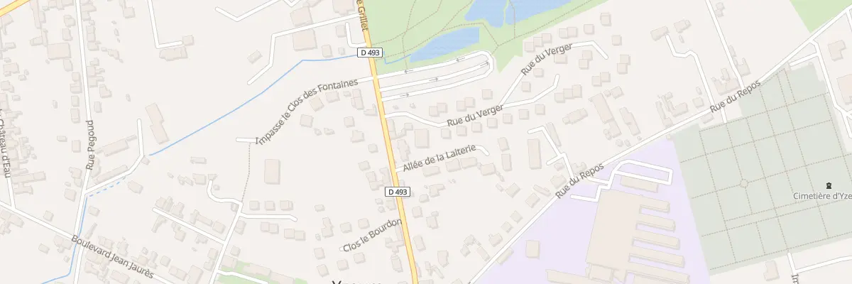Plan du 2 Rue du Verger à Yzeure