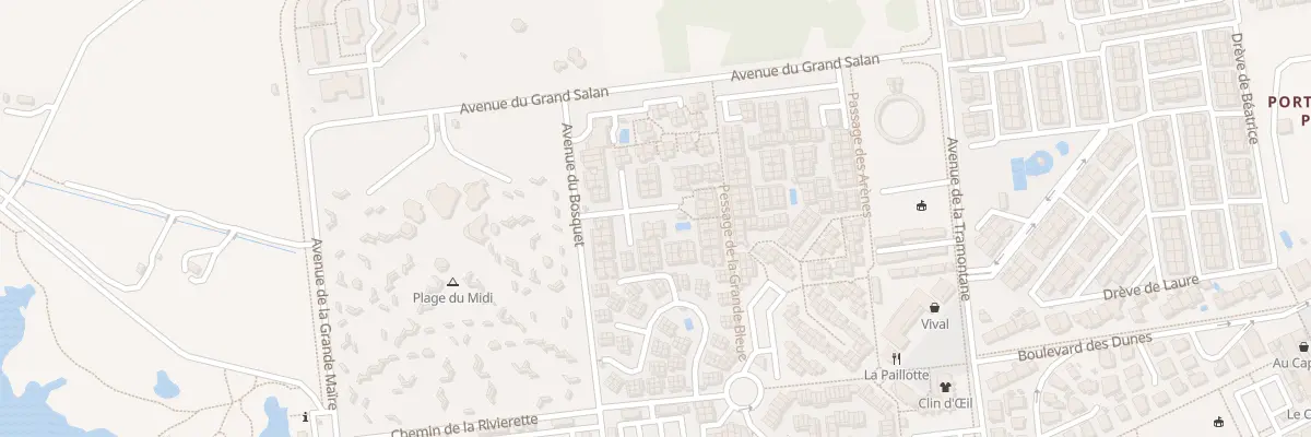 Plan du 3 Av du Bosquet à Portiragnes