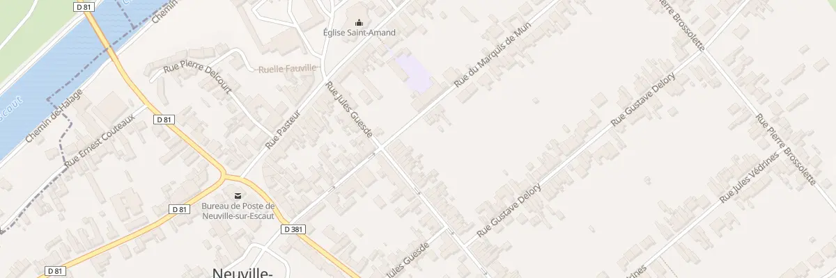 Plan du 7 Rue Jules Guesde à Neuville-sur-Escaut