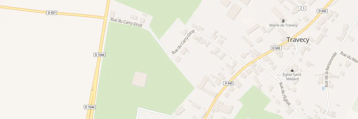 Plan du 13 Rue du Carry - Droit à Travecy