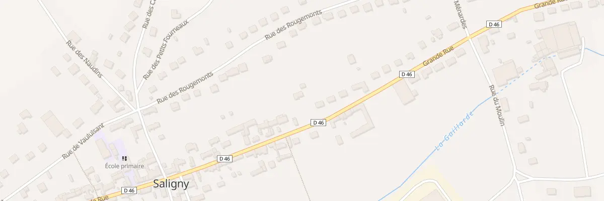 Plan du 33 Gr Grande Rue à Saligny
