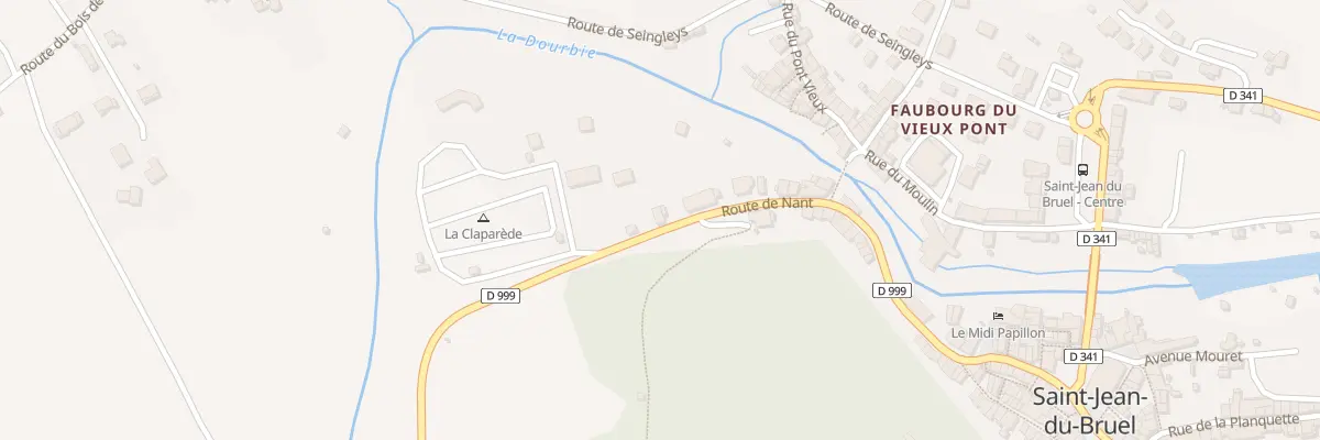 Plan du 5233 La Claparede à Saint-Jean-du-Bruel