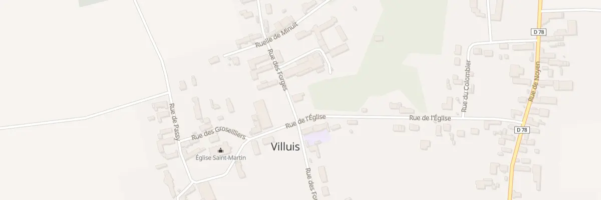 Plan du 23 Rue des Forges à Villuis