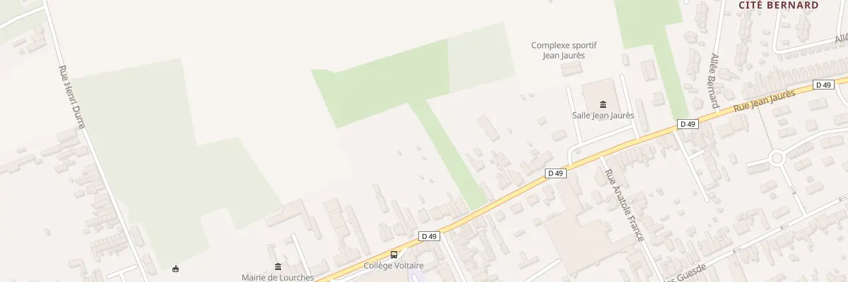 Plan du 871 Rue Jean Jaurès à Lourches