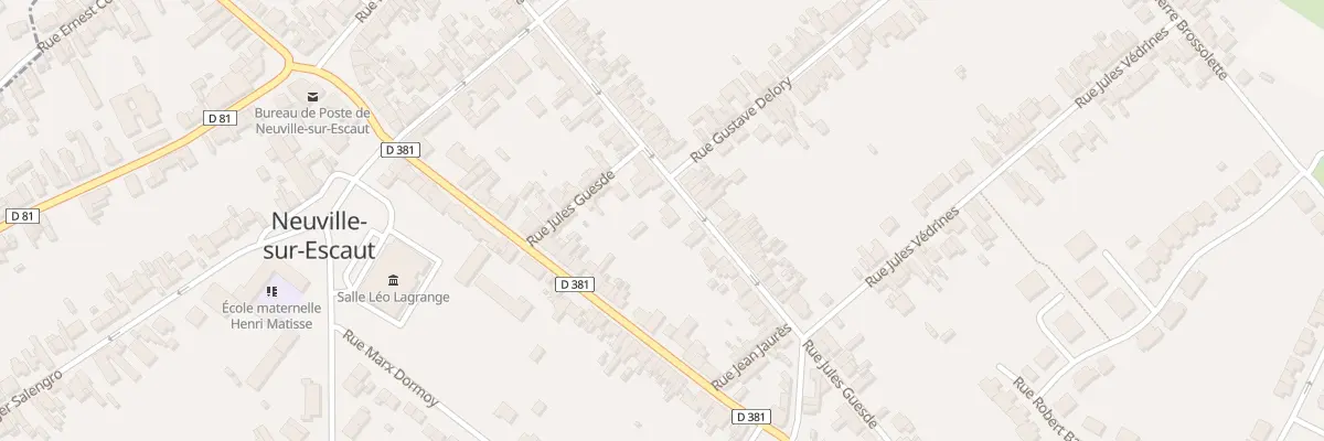 Plan du 50 Rue Jules Guesde à Neuville-sur-Escaut