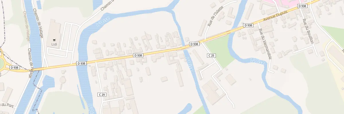 Plan du 5 Fg Saint Firmin à La Fère
