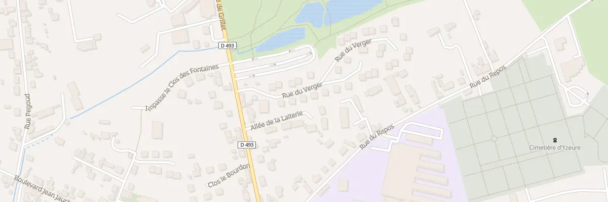 Plan du 8 Rue du Verger à Yzeure