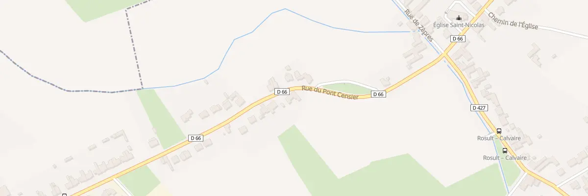 Plan du 251 Rue du Pont Censier à Rosult