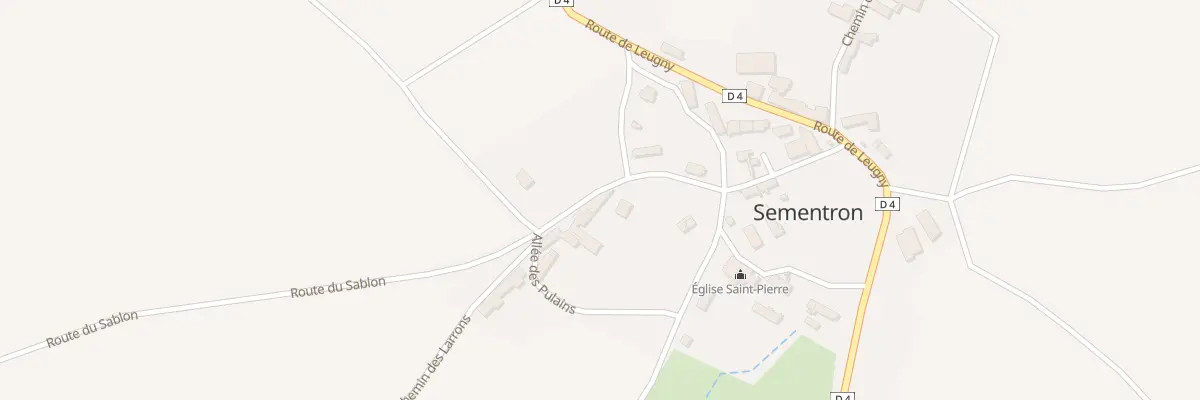 Plan du 19 Rte du Sablon à Sementron