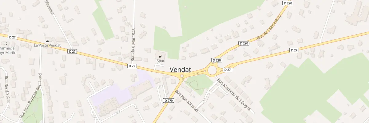 Plan du 2 Rue des Landes à Vendat