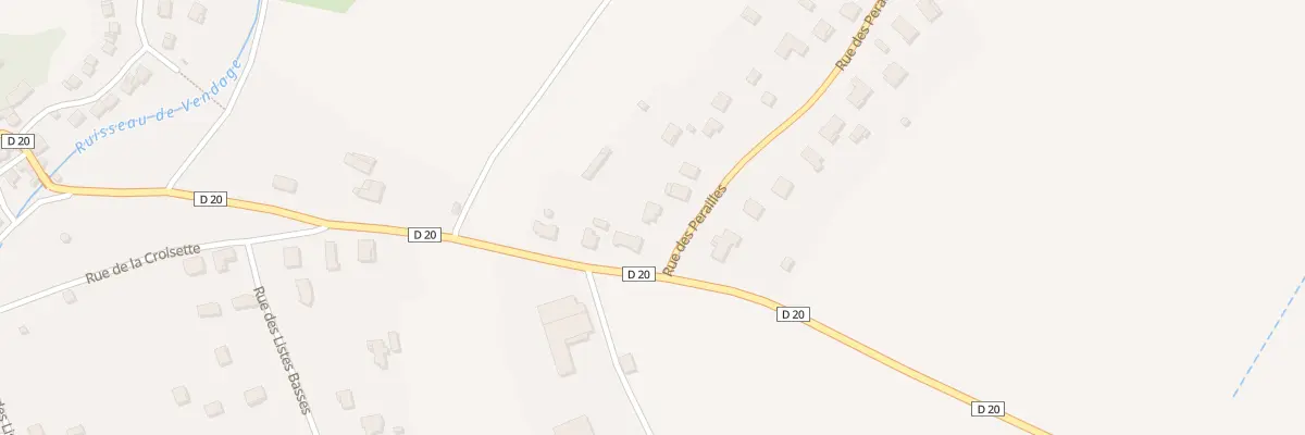 Plan du 1 Rue des Perailles à Paulhac