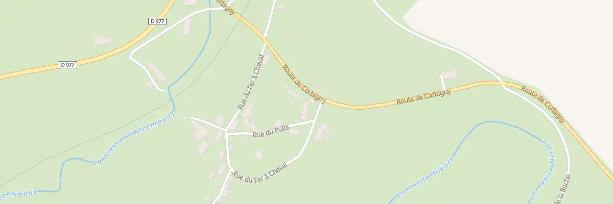 Plan du 11 Rue du Fer à Cheval à Prémery