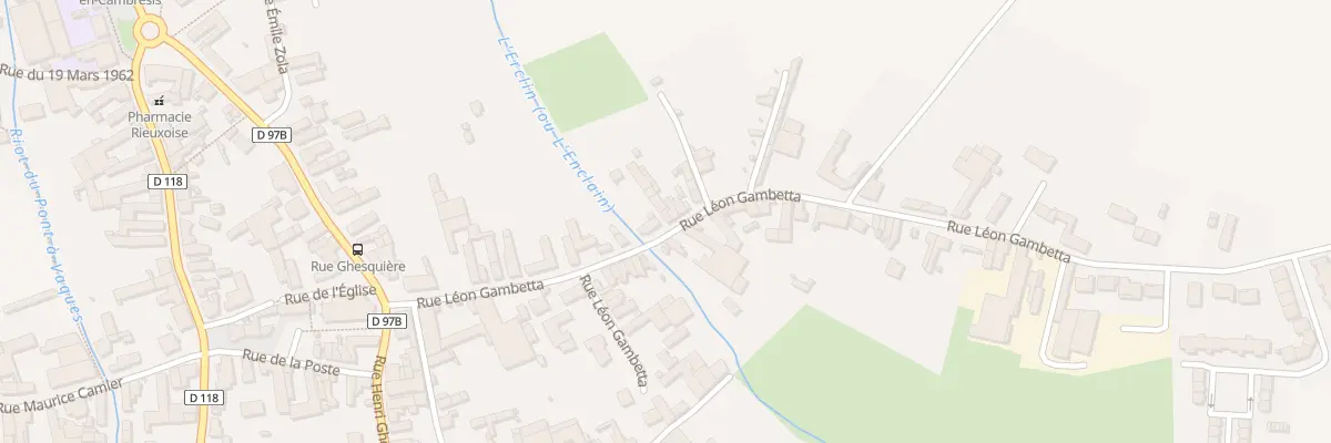 Plan du 19 Rue Léon Gambetta à Rieux-en-Cambrésis