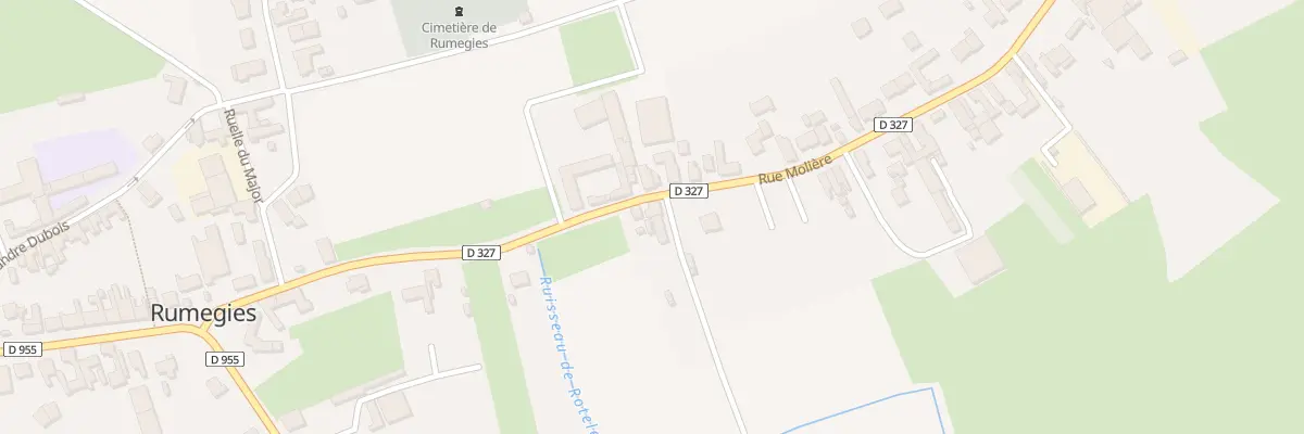 Plan du 328 Rue Molière à Rumegies