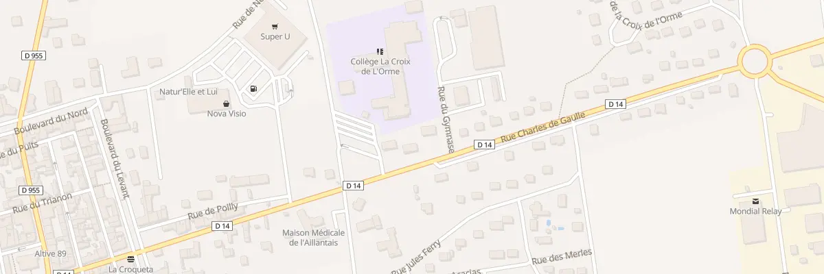 Plan du 15B Rue Charles de Gaulle à Montholon