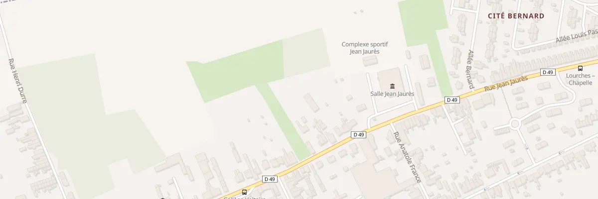 Plan du 929 Rue Jean Jaurès à Lourches