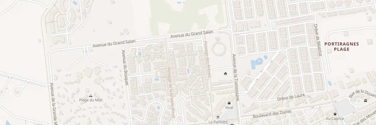 Plan du 1 Av du Grand Salan à Portiragnes
