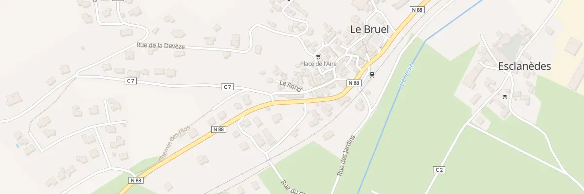 Plan du 5092 Rte Nationale 88 à Esclanèdes