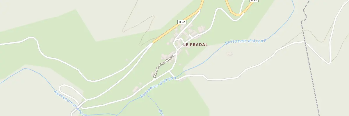 Plan du 5094F Le Pradal à Ally