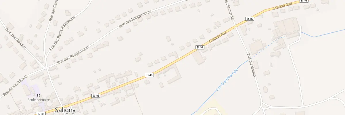 Plan du 25 Gr Grande Rue à Saligny