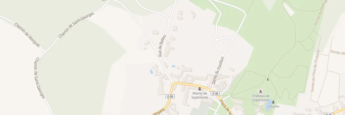 Plan du 6 Rue de Belleu à Septmonts